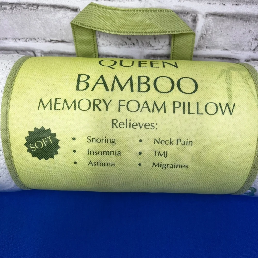 NWT🤩 |•HOMESENSE ESSENTIALS•| Queen Bamboo Memory Foam Pillow